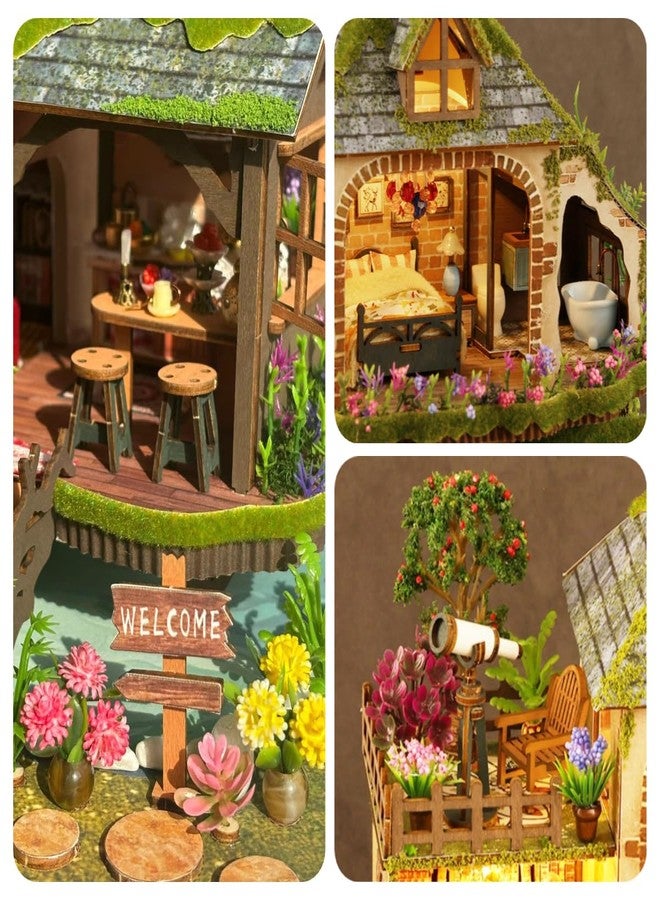 RHZN Miniature House Kit, Dollhouse Kit, Miniature Kit, DIY Mini House Building Kit for Adult, Forest Adventure - Image 4